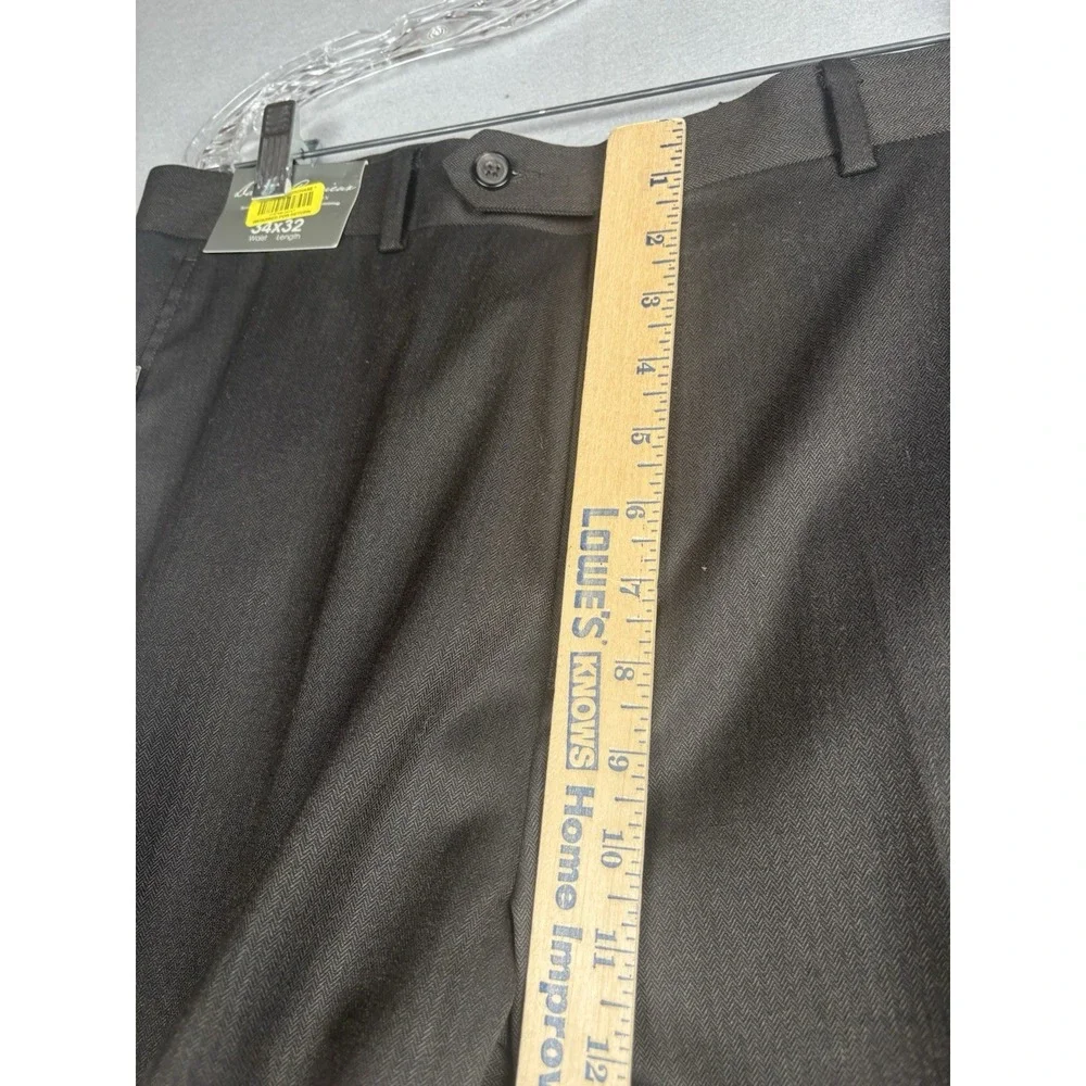 Daniel Cremieux Signature Collection Dress Pants Mens 34x32 Brown Formal 4232